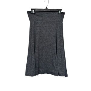 Women’s Lularoe Charcoal Gray Azure A•Line Skirt Size Small EUC #6454